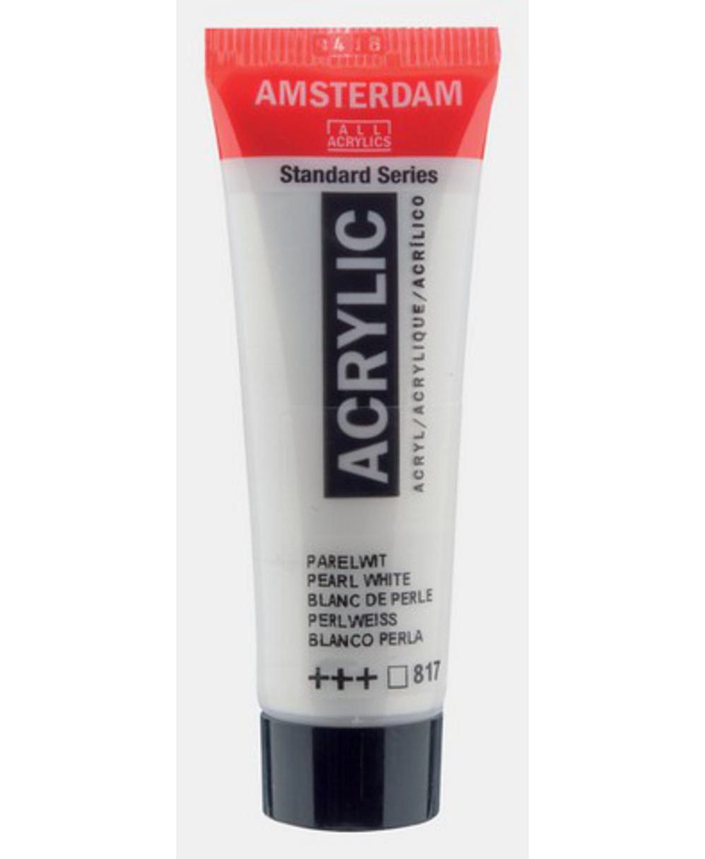 Amsterdam, Acrylic, Art & School, Paint, 20ml, 974510, Pearl White